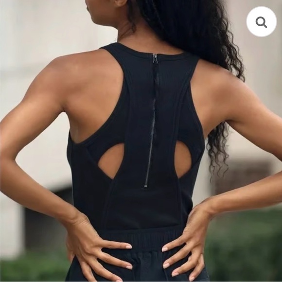 Anthropologie Daily Practice Messa Sleeveless Jumpsuit Women Sz xs Black Sport - Picture 2 of 5